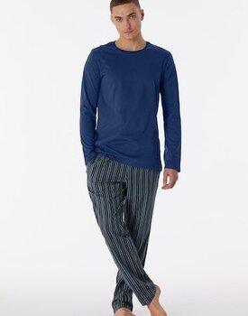 Schiesser Pyjama Long navy 180273 48/S