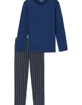 Schiesser Pyjama Long navy 180273 48/S