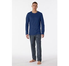 Schiesser Pyjama Long navy 180273 52/L
