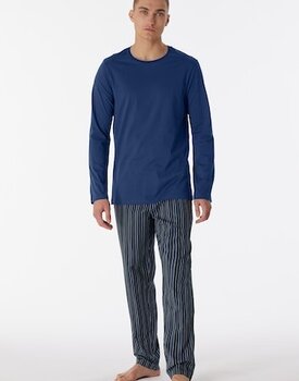 Schiesser Pyjama Long navy 180273 52/L