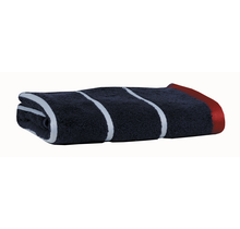 Carl Ross Saunahanddoek 17300 night blue/off white 70x200