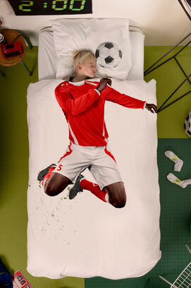 Snurk Soccer Champ Red  Dekbedovertrek 140x200/220 cm