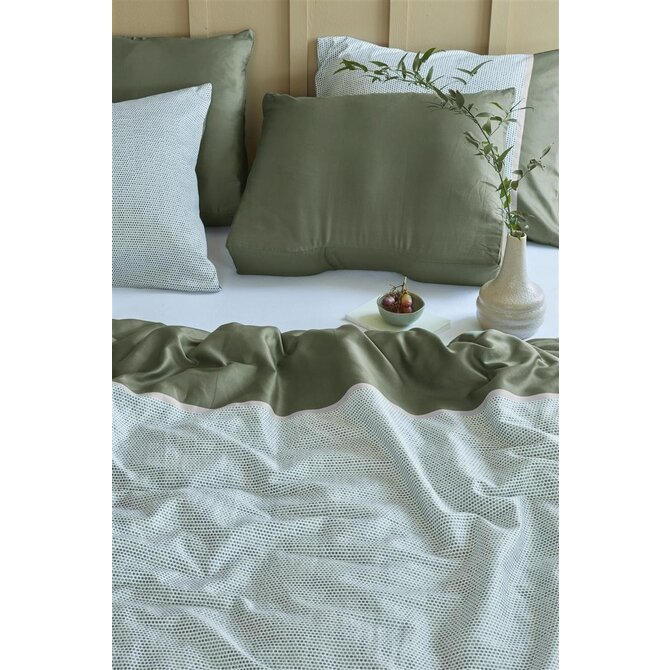 Silvana dekbedovertrek Laurel - Groen 200x200/220 cm Silvana dekbedovertrek Laurel - Groen 200x200/220 cm