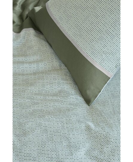 Silvana dekbedovertrek Laurel - Groen 200x200/220 cm
