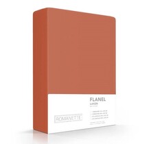 Romanette flanel laken Rooibos 150x260