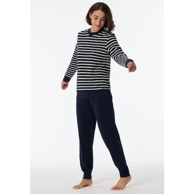 Schiesser Pyjama Long nightblue 180116 50/5XL