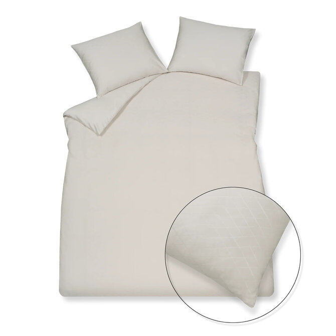 Vandyck Purity Monaco Kussensloop (60x70) cream tan
