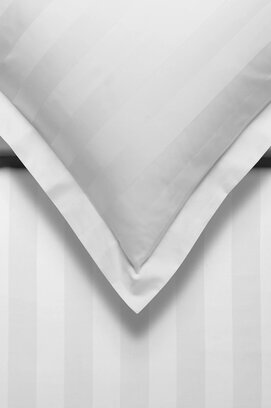 Vandyck Purity 86 Stripe Dekbedovertrek Lits-jumeaux XL (260x240) white