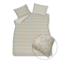 Vandyck Pure 74 Yarn Dyed Dekbedovertrek 2-persoons (200x200/220) stone