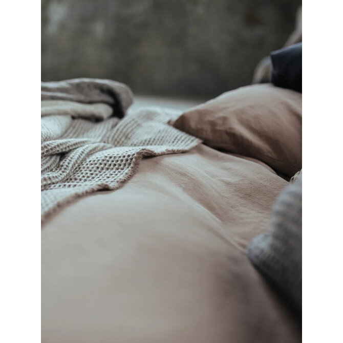 Vandyck Pure 66 Cotton Hemp Dekbedovertrek 1-persoons (140x200/220) taupe