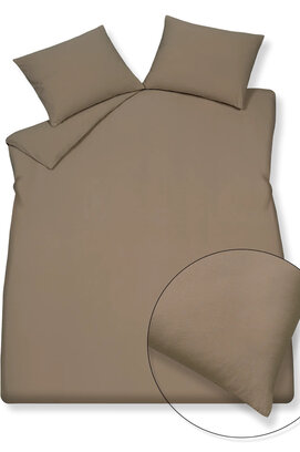 Vandyck Pure 66 Cotton Hemp Dekbedovertrek Lits-jumeaux (240x200/220) taupe