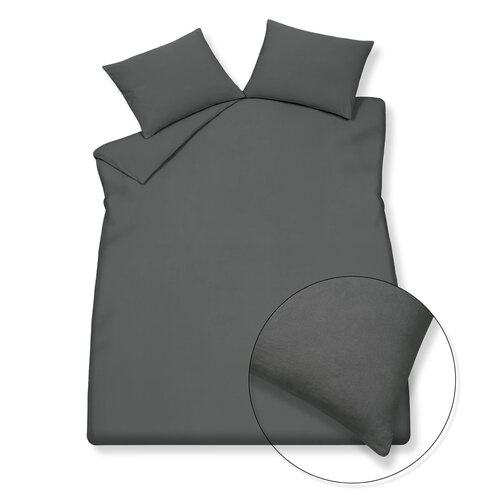 Vandyck Vandyck Pure 66 Cotton Hemp Dekbedovertrek 2-persoons (200x200/220) off black afbeelding