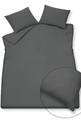Vandyck Pure 66 Cotton Hemp Dekbedovertrek Lits-jumeaux (240x200/220) off black