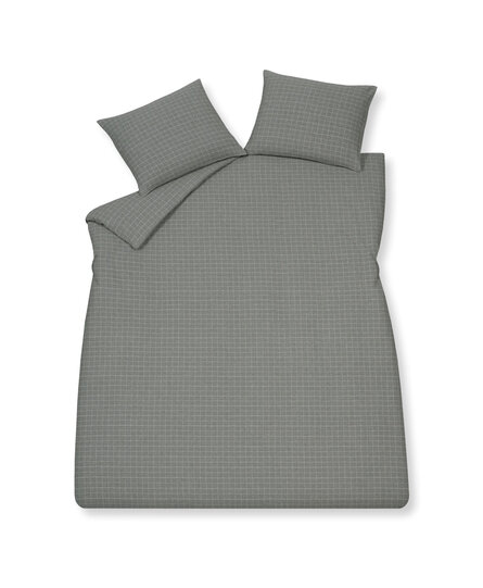 Vandyck Flanel Gotenburg Dekbedovertrek Lits-jumeaux (240x200/220) grey