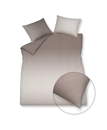 Vandyck Home Milano Dekbedovertrek 1-persoons (140x200/220) taupe