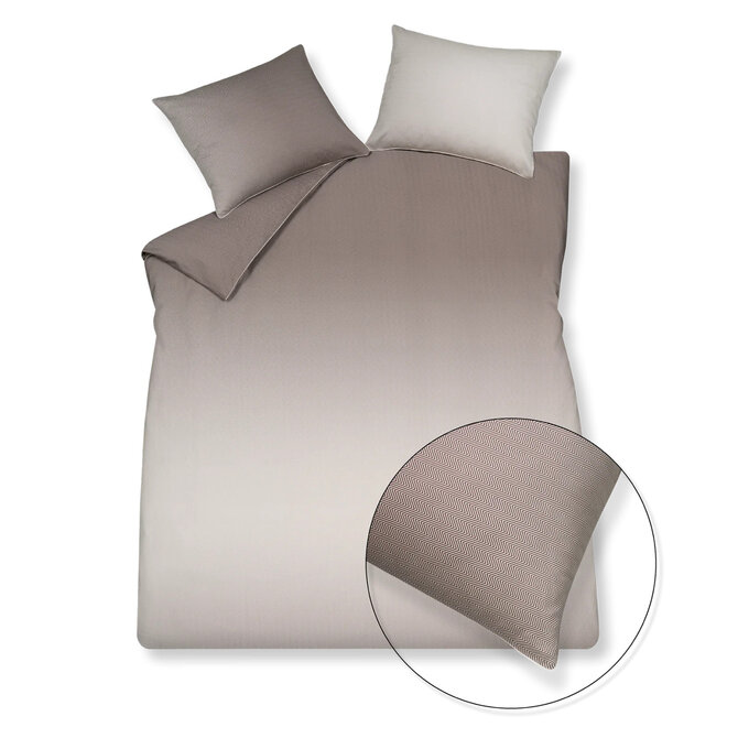 Vandyck Home Milano Dekbedovertrek 2-persoons (200x200/220) taupe
