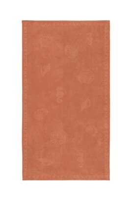 Seahorse Strandlaken Shells Coral Red 100x200