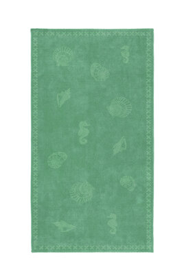 Seahorse Strandlaken Shells Jade Green 100x200