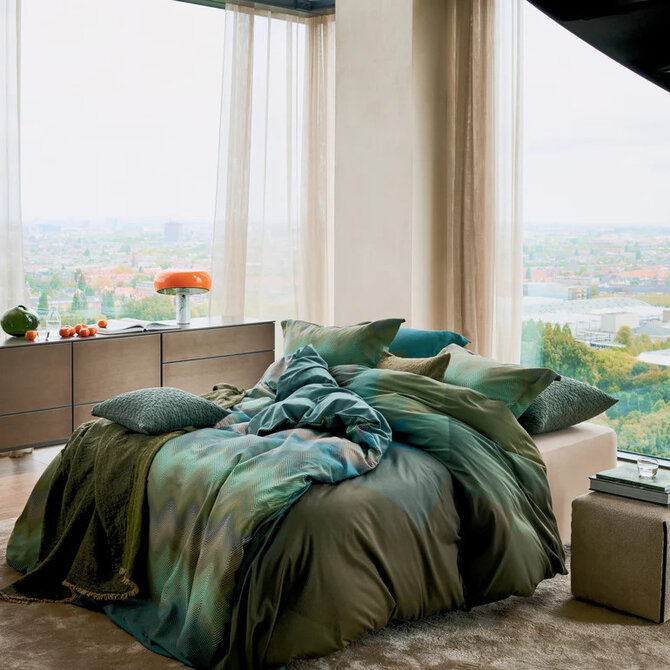 Vandyck Ziggy Dekbedovertrek 2-persoons (200x200/220) sage green