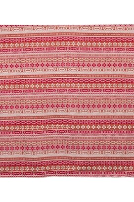 David Fussenegger SILVRETTA Plaid "Norweger Borduursel" 140x200 rot