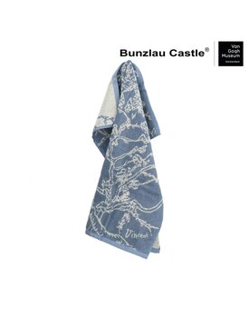 Bunzlau Castle Keukendoek Almond Blossom Grey-Blue