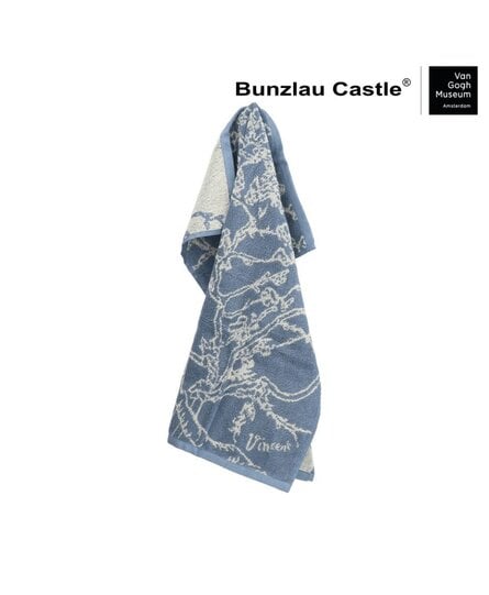 Bunzlau Castle Keukendoek Almond Blossom Grey-Blue