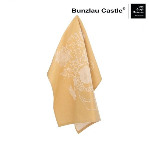 Bunzlau Castle Textile Theedoek VGM Sunflowers Geel