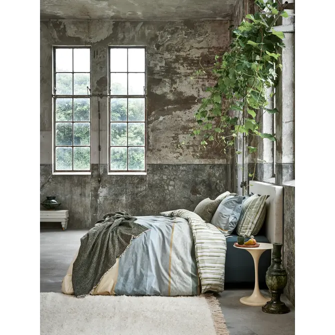 Vandyck Green Shoot Dekbedovertrek 1-persoons (140x200/220) smoke green