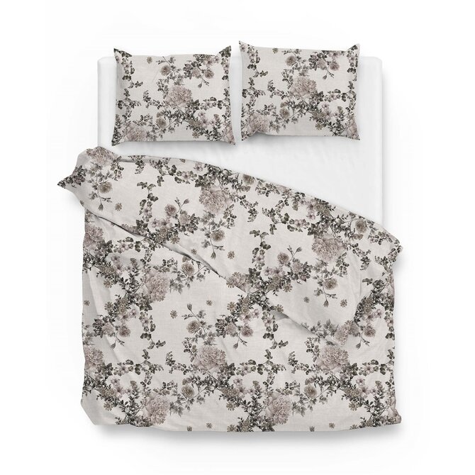 Zo! Home Ruffina Dekbedovertrek 240x200/220 Taupe Zo! Home Ruffina Dekbedovertrek 240x200/220 Taupe
