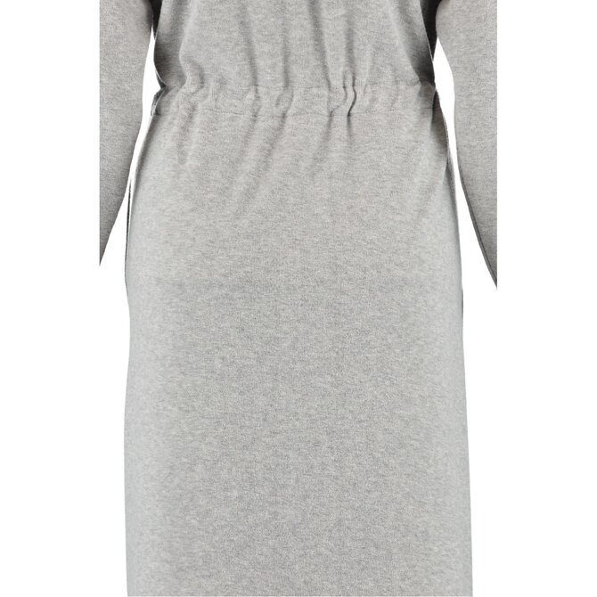 Cawö Dames Badjas met Capuchon, band en rits 821 - Grau-blau  XS