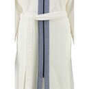 Cawö Cawö Dames Badjas met Capuchon en Rits 6598 Weiss 50