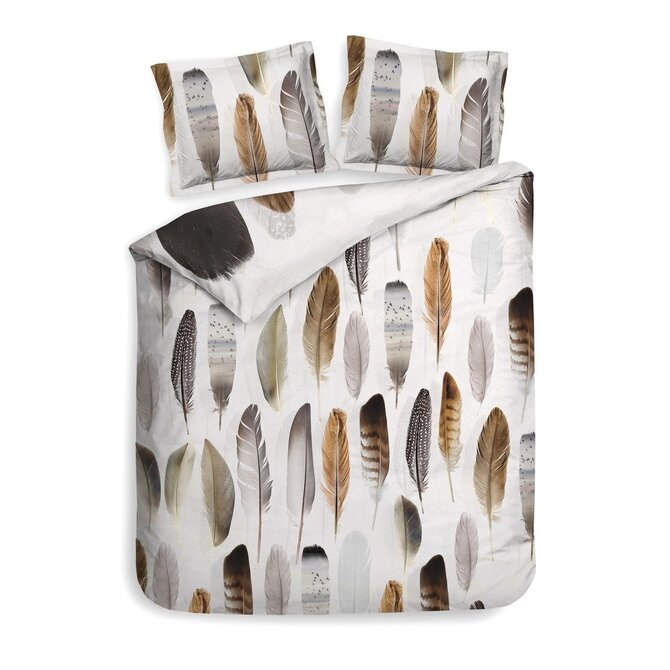 Heckett & Lane GOTS Loza Dekbedovertrek 200x200/220 Root Brown Heckett & Lane GOTS Loza Dekbedovertrek 200x200/220 Root Brown