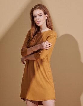 Essenza Lykke Uni Nightdress 3/4 sleeve M Cashew