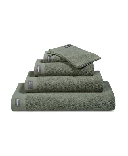 Vandyck Home Uni Olive Handdoek 60x110