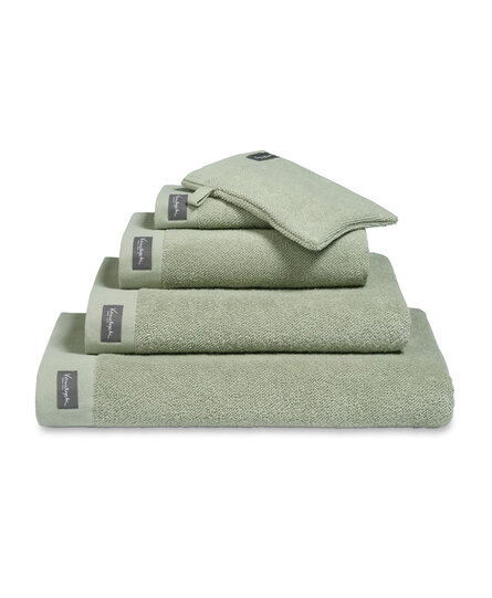 Vandyck Home Uni Smoke Green Gastendoekje 30x50