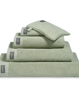 Vandyck Home Uni Smoke Green Washandje 16x22