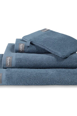 Vandyck Home Uni Vintage Blue Washandje 16x22