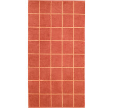 Cawö Park Check Douchelaken brick 70/140