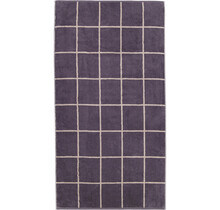 Cawö Park Check Handdoek midnight 50/100