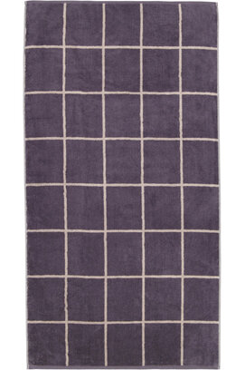 Cawö Park Check Handdoek midnight 50/100