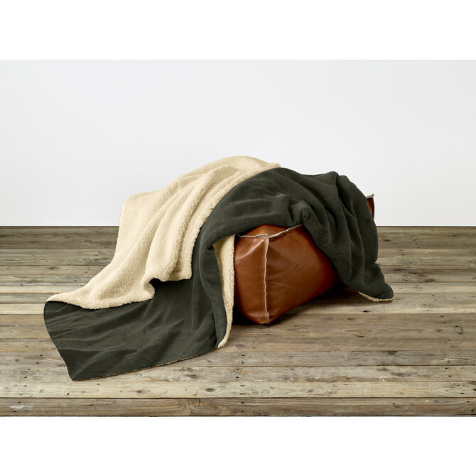 De Witte Lietaer Laya Plaid L khaki