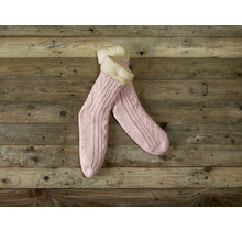 De Witte Lietaer Yamuna Home Socks 35-40 vieux rose