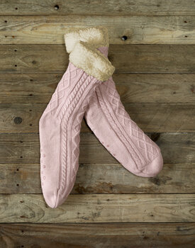 De Witte Lietaer Yamuna Home Socks 35-40 vieux rose