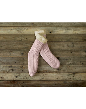 De Witte Lietaer Yamuna Home Socks 35-40 vieux rose