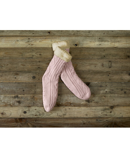 De Witte Lietaer Yamuna Home Socks 35-40 vieux rose