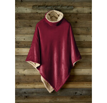 De Witte Lietaer Ganges Teddy Poncho wine red