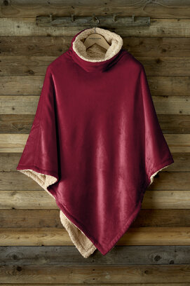 De Witte Lietaer Ganges Teddy Poncho wine red