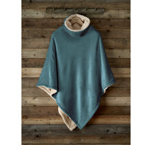 De Witte Lietaer Ganges Teddy Poncho petrol