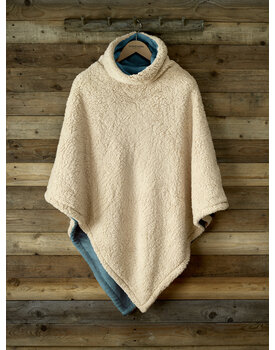 De Witte Lietaer Ganges Teddy Poncho petrol