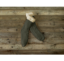 De Witte Lietaer Yamuna Home Socks 40-46 khaki